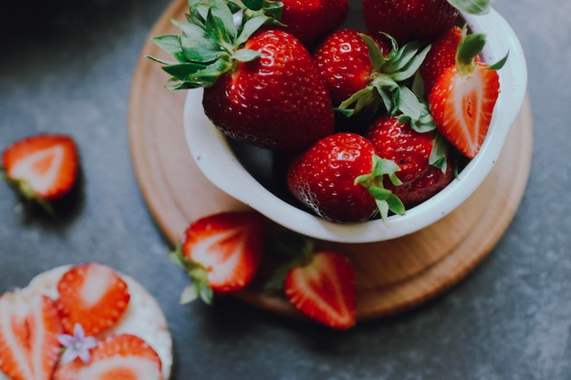 colazione con fragole