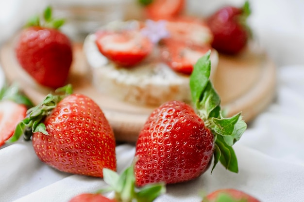 colazione con fragole