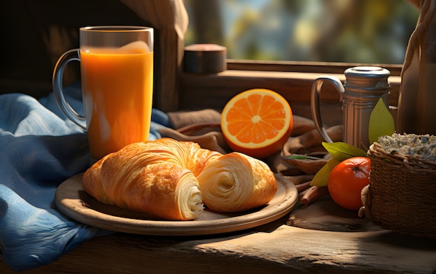 Colazione di lusso di fronte al mare tropicale