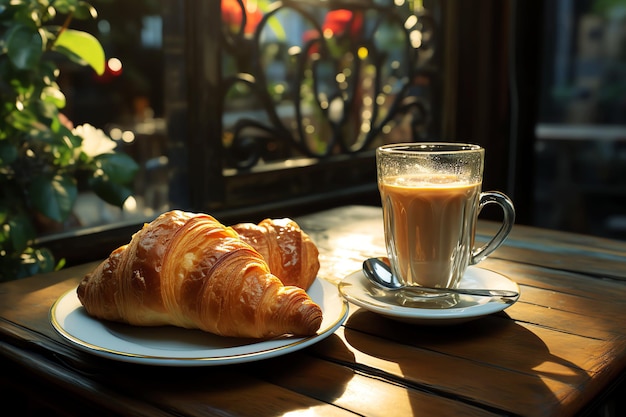 colazione francese immagine generata dall'AI