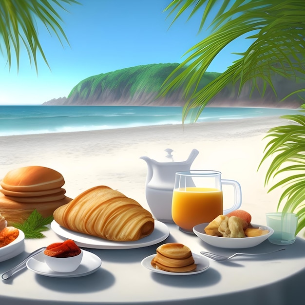 colazione in spiaggia