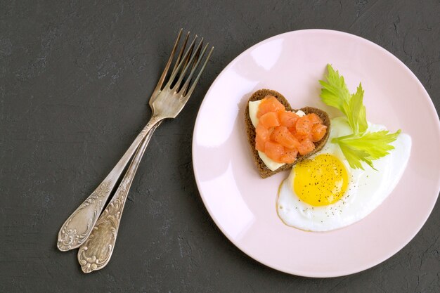 Colazione romantica per San Valentino.