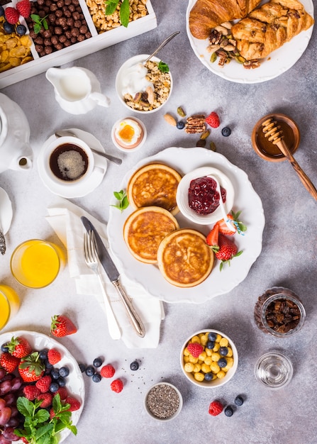 Colazione sana assortita