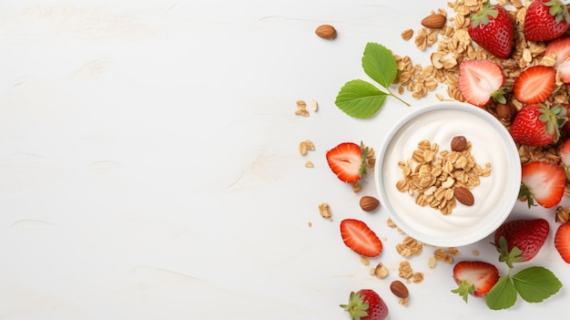 Colazione sana Porridge di avena con bacche