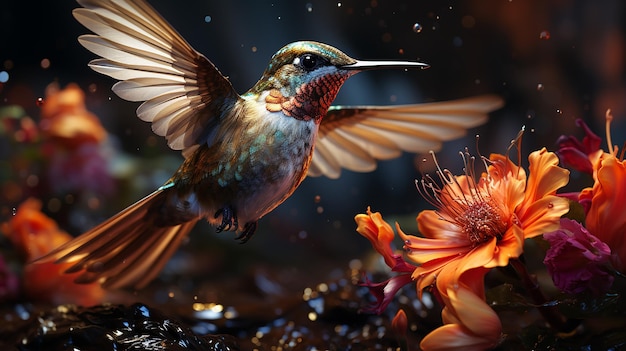 Colibrì in azione