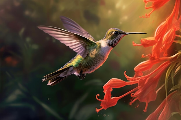 colibrì nell'ambiente naturale