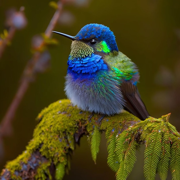 Colibri uccello nell'illustrazione della natura