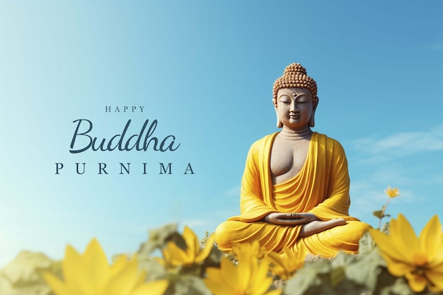 Collage di Happy Buddha Purnima