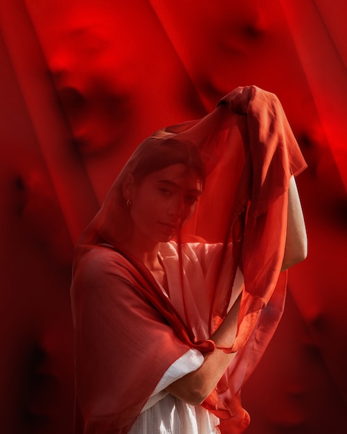 Collage di persona sovrastimolata