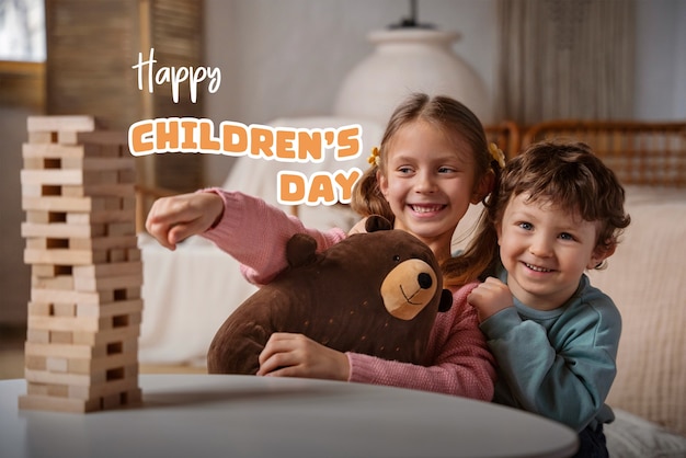 Collaggio di Happy Children's Day