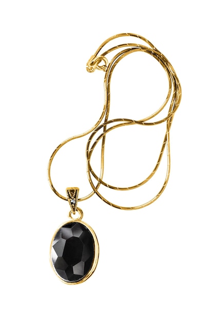 Collana d'oro isolata