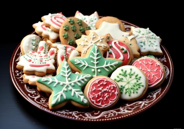 collezione di biscotti di Natale