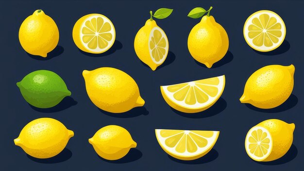 Collezione di elementi di Lemon