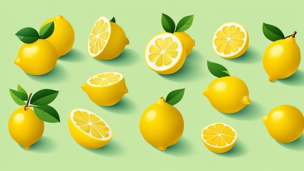 Collezione di elementi di Lemon