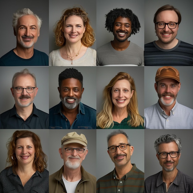 Collezione di foto Happy People Headshots per immagini di stock