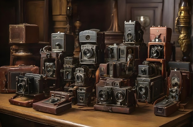Collezione di fotocamere antiche