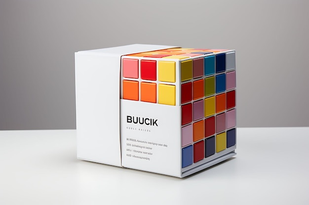 Collezione di scatole a forma di cubo Rubik's Cube ispirato al design cartone lucido idee di design creativo