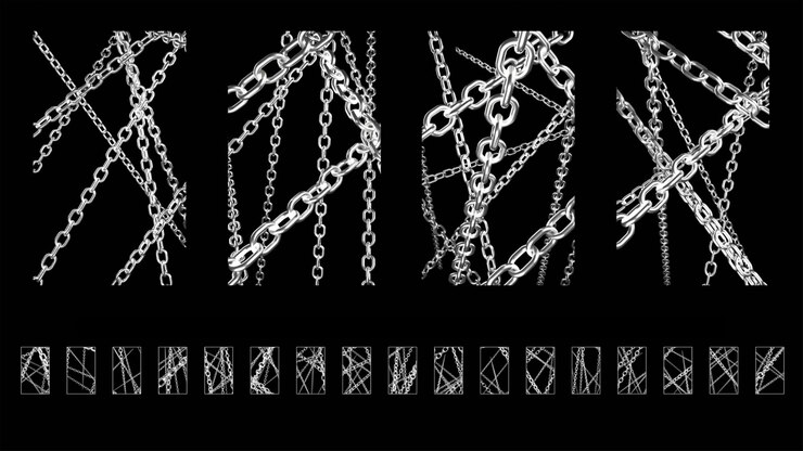 Foto collezione di sfondo a catena di chrome png