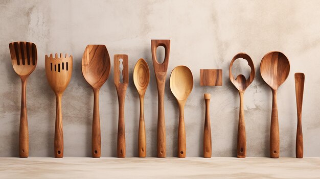 Collezione di utensili da cucina isolati