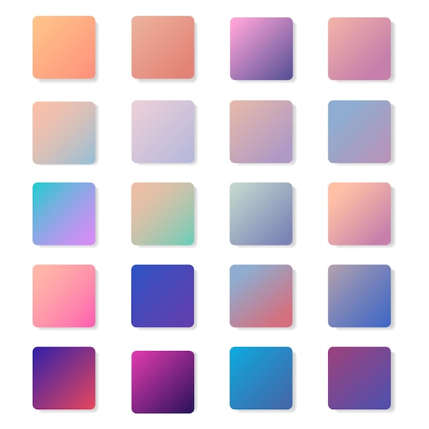 collezione sfumata colorata