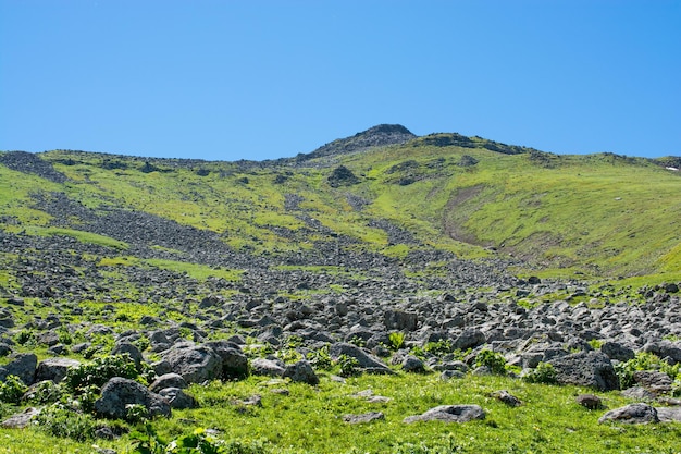 Colline sulle montagne di Artvin nel nord-est della Turchia