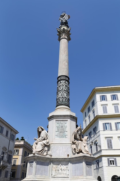 Colonna dell'Immacolata a Roma Italia