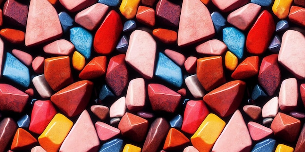 Colorate rocce vibranti texture seamless pattern vista dall'alto sullo sfondo