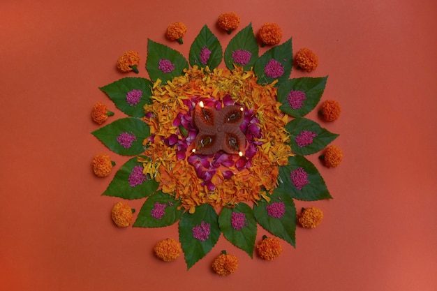 colorato didiali rangoli di sfondo