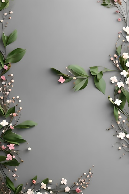 Colorato semplice decorazione floreale minuscolo fiore illustrazione modello di sfondo disposizione creativa della natura e dei fiori Buono per banner invito carta di nozze progetto di elemento di design e altro