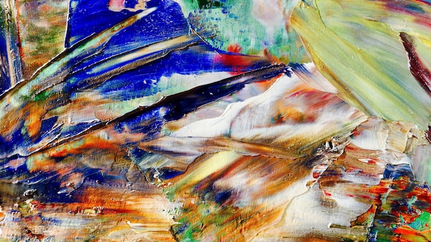 Colorato sfondo astratto dipinto ad olio su tela