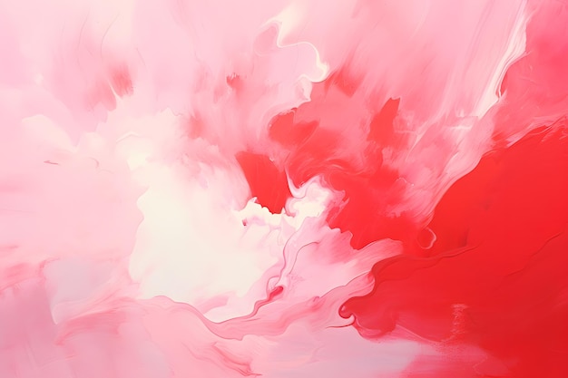 Colore astratto Sinfonia Rosso Rosa Bianco Splash Mix