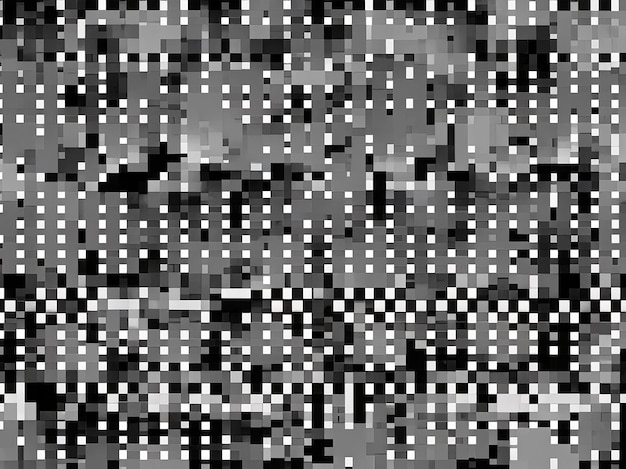 Colore bianco e nero su uno sfondo pixelato sfumato