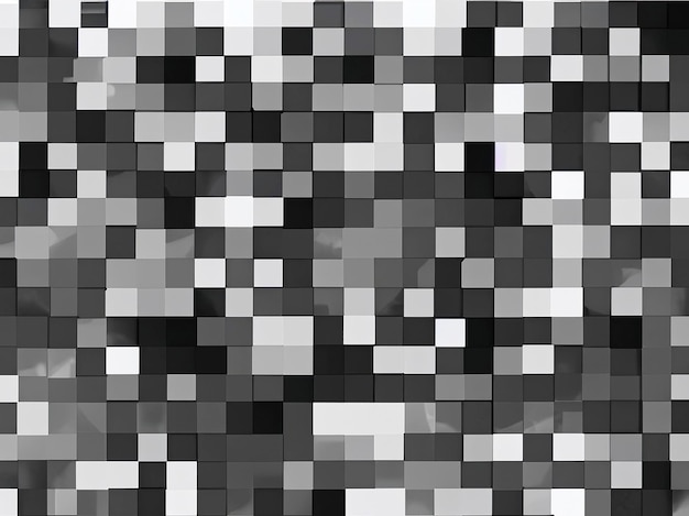 Colore bianco e nero su uno sfondo pixelato sfumato