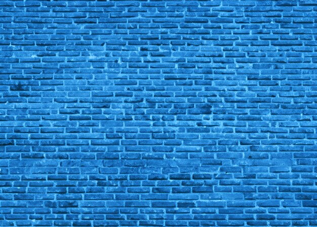 colore blu del fondo del muro di mattoni