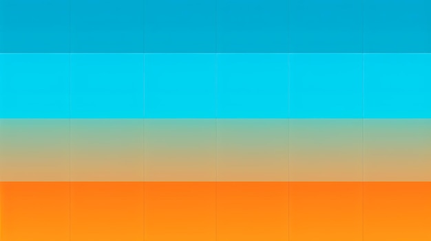 Colore blu di sfondo sfumato luminoso che si trasforma in ai generativo arancione