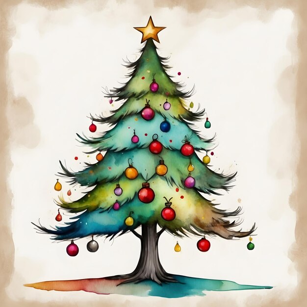 Colore dell'alcol Icone dell'albero di Natale Simboli dell'albero festivo Spiriti delle vacanze Celebrazione del Natale Al