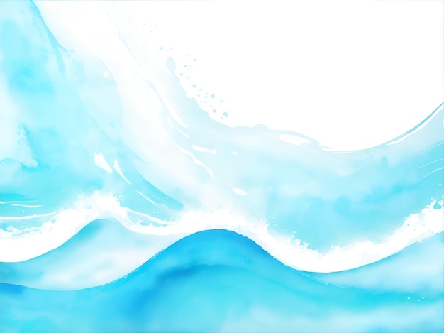Colore dello sfondo dell'onda d'acqua in tonalità blu