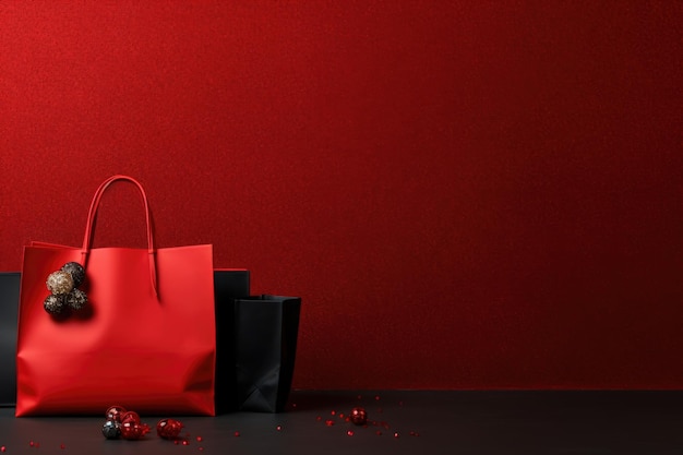 Colore di fondo della promozione del Black Friday Rosso Corsa