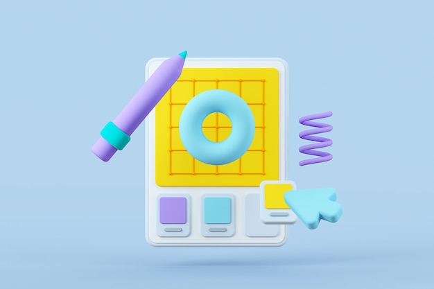 Colore e opzioni dell'oggetto di sfondo del design dell'interfaccia utente