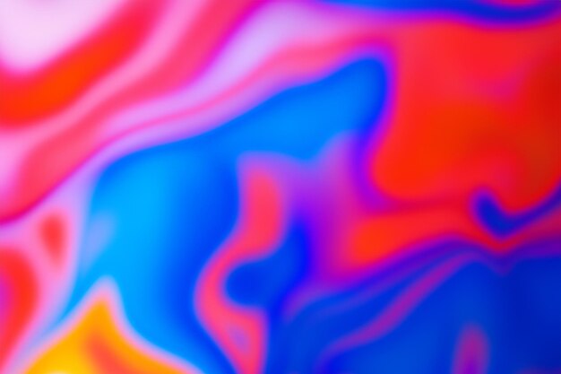Colore liquido sfocato sullo sfondo