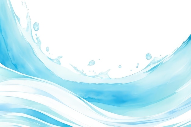 Colore sfondo ondata d'acqua in tono blu