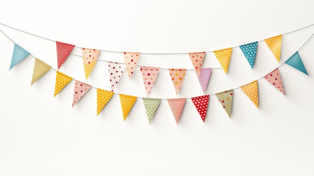 colorful cap for birthday party on white background