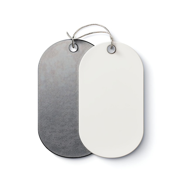 Colorful Elegant Simplicity Tag prezzo Forma ovale Grigio pallido e argento Collezione tag Creative Hang
