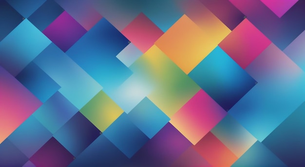 colorful gradient blurred abstract background with geometric elements stock illustration