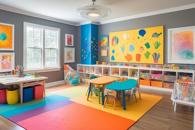 Colorful Kids Art Studio