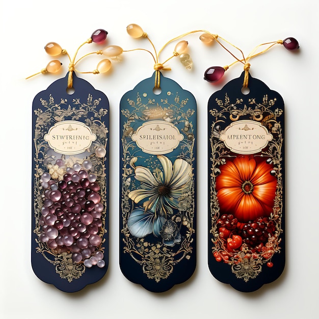 Colorful of Exquisite Fruit Shop Tag Card Tag Card Seta Tag Card Forma ovale Schizzo di gioielli in acquerello