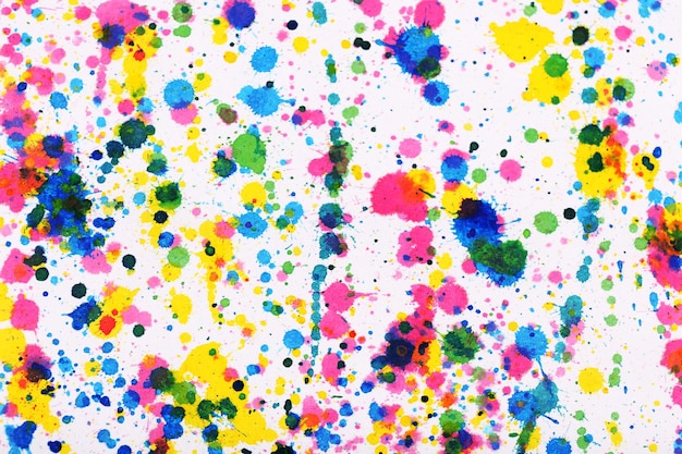 Colorful splashes of paint as background