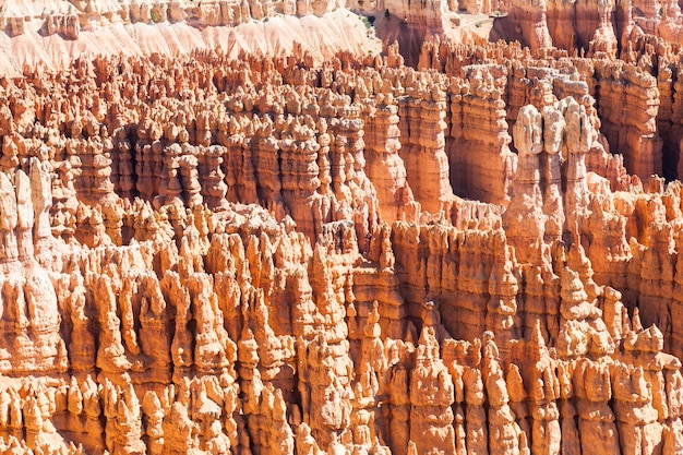 Colori arancioni in questa vista iconica del Parco Nazionale di Bryce Canyon, USA