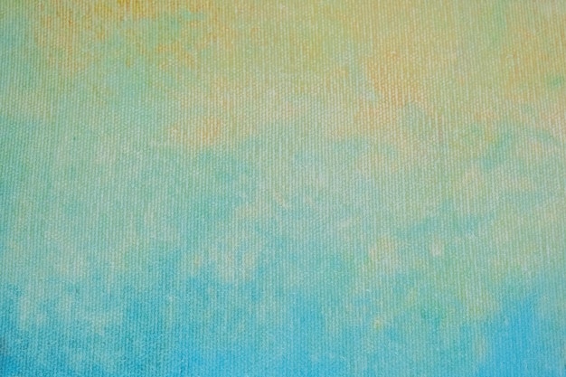 Colori blu-chiaro e gialli del fondo di arte astratta. Pittura ad acquerello con sfumatura turchese morbida