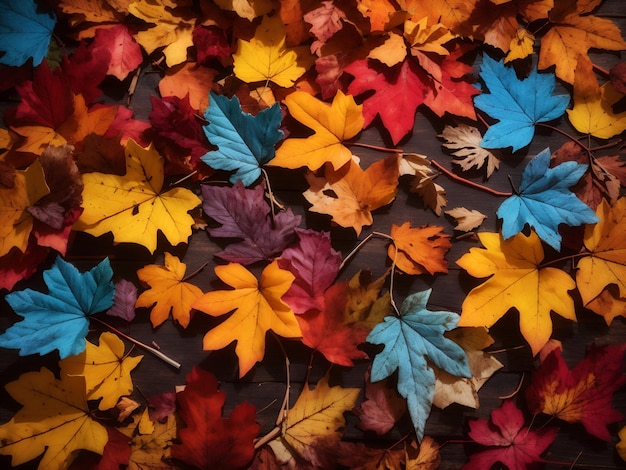 Colori cadenti Sinfonia autunnale Colori vibranti dell'autunno come natura sfondo incantevole